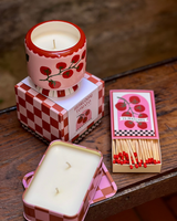 A DOPO CANDELA PROFUMATA IN CERAMICA POMODORO, LIMONE, BASILICO