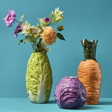 VASE BLUE CABBAGE PURPLE