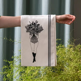TEA TOWEL "FLOWER GIRL" HELEN B