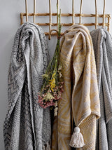 PLAID RODION THROW GREY