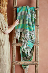 ISNEL THROW MULTI GREEN 1