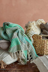 ISNEL THROW MULTI GREEN 1