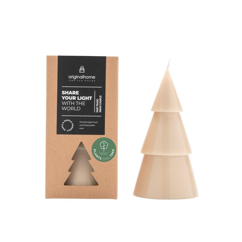 TREE CANDLE BEIGE L
