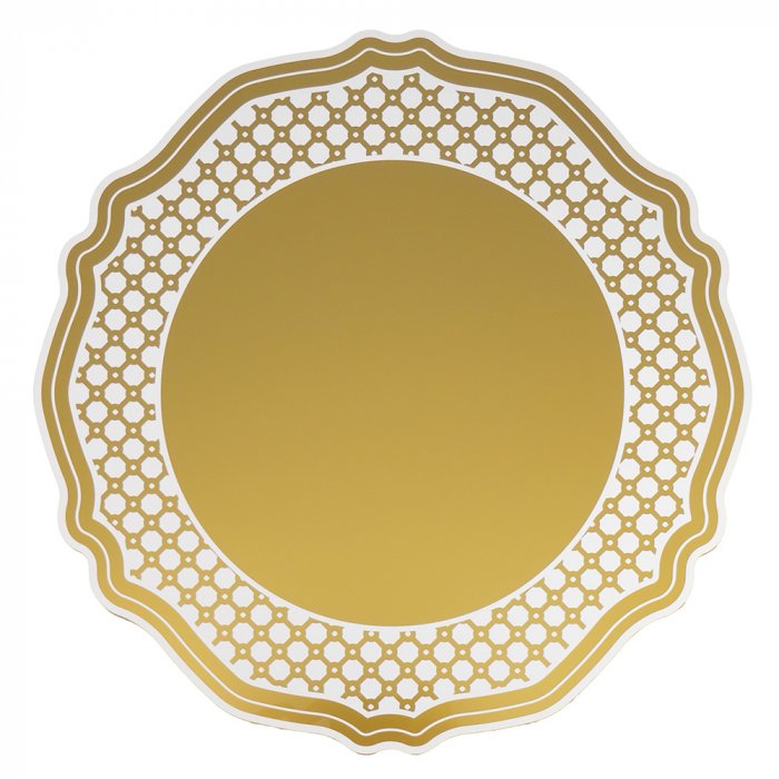 SET 2 SOTTOPIATTI NATALIZI ORO