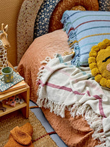 PLAID FREY THROW NATURE