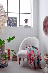 ISNEL THROW MULTI PINK 2