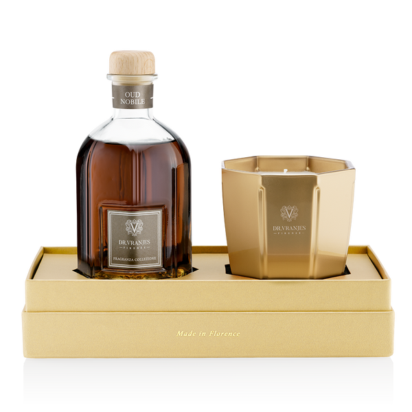 DR. VRANJES OUD NOBILE GIFT BOX DIFFUSORE 250ML + CANDELA 200GR