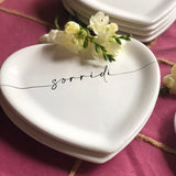 PIATTO CUORE CALLIGRAFA SORRIDI