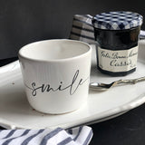 TAZZA DA COLAZIONE CALLIGRAFA SMILE