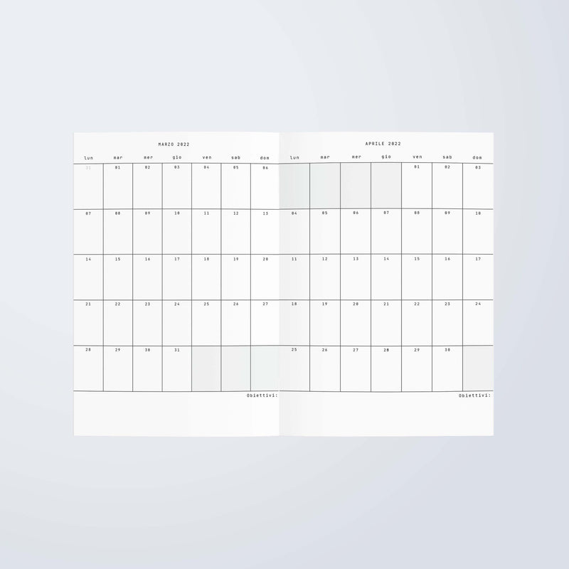 TO BE OR NOTE AGENDA SETTIMANALE 2022 MINIMAL